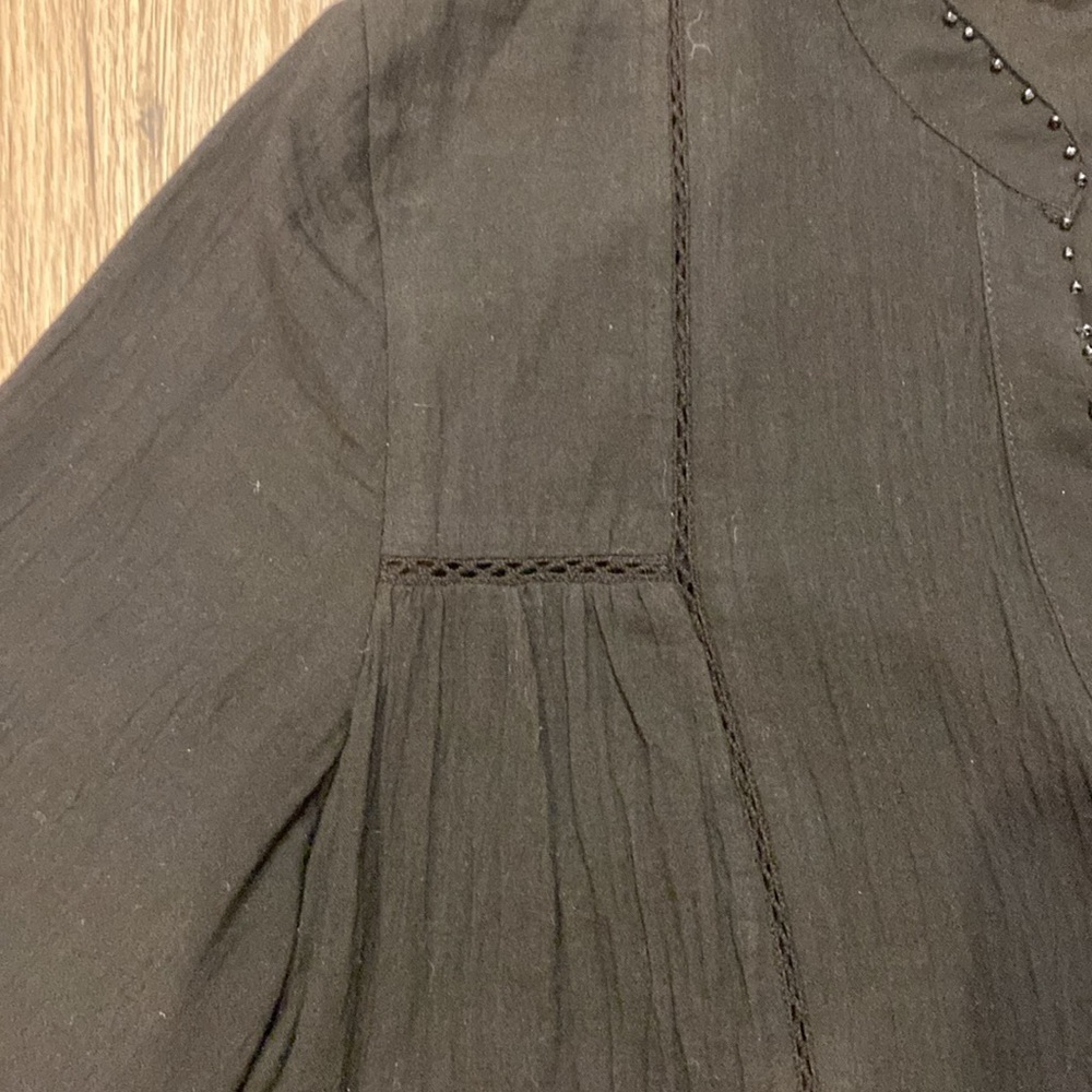 Tuckernuck POMANDER PLACE Black Ophelia Beach Coverup Resort Dress Drop Waist M - Picture 13 of 13